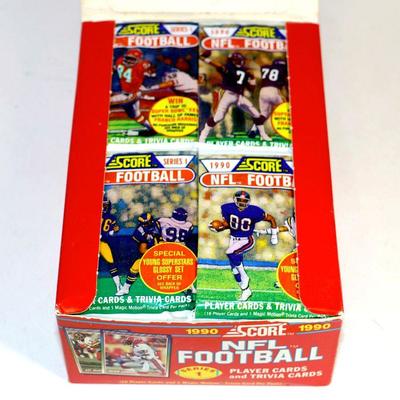 1990 SCORE NFL FOOTBALL CARDS WAX BOX FACTORY COMPLETE