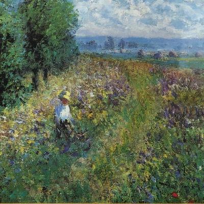 Lot 113- Impressionist and Tiffany Framed Art