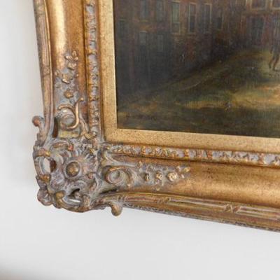 Exquisite Original Dutch Classical Art by Wolfgang G. Schroter with Frame 47