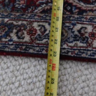 Wool Rug with Fringe 38"x23"