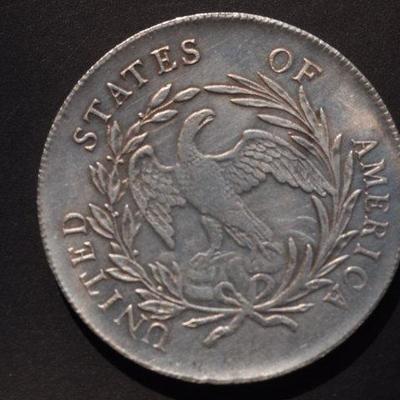 1797 Bust Flowing Hair Silver Dollar