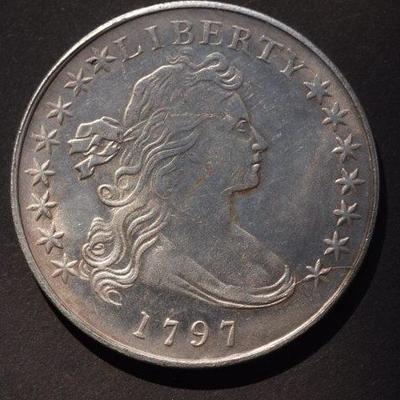 1797 Bust Flowing Hair Silver Dollar