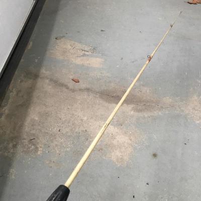 Lot 121- Fishing Pole, Bucket and Net