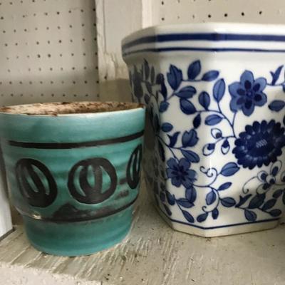Lot 122- Flower Pots and Plants