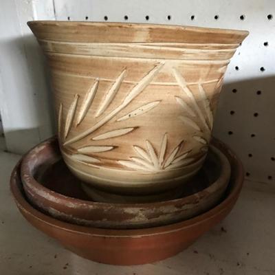 Lot 122- Flower Pots and Plants