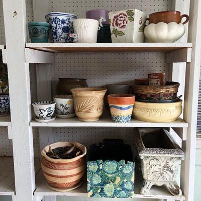 Lot 122- Flower Pots and Plants