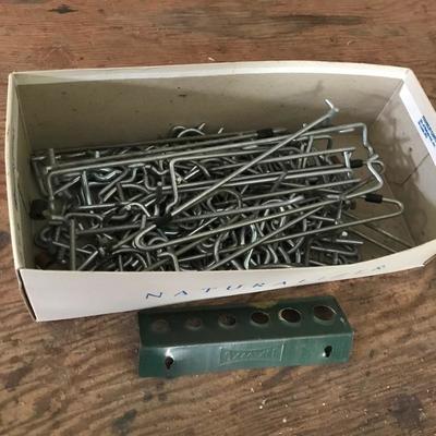 Lot 129 - Workshop Bench, Pegboards and Light