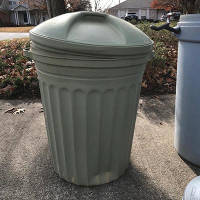 Lot 133 - Two Rolling Rubbermaid Bruisers and Sears Refuse Can