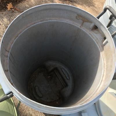 Lot 133 - Two Rolling Rubbermaid Bruisers and Sears Refuse Can