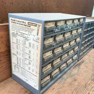 Lot 135 - Three Small Part Hardware Organizers 