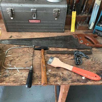 Lot 137 - Craftsman Toolbox with Large Collection of Hand Tools
