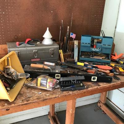 Lot 137 - Craftsman Toolbox with Large Collection of Hand Tools