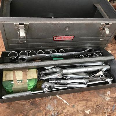 Lot 137 - Craftsman Toolbox with Large Collection of Hand Tools