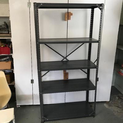 Lot 140 - Metal Shelf with Vintage Fiberglass Chairs