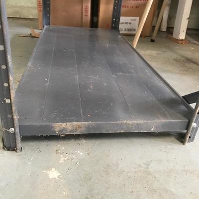 Lot 140 - Metal Shelf with Vintage Fiberglass Chairs