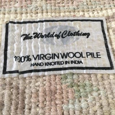 Lot 143 - Wool Rug & Table Lamp