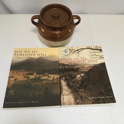 Lot 149 - Crock & Signed WNC Book