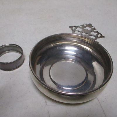 Lot 223 - Porridge Bowl And Napkin Ring