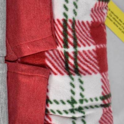 Children's Pajama Set, Red & Gray Christmas, Size Medium 6-8 - New