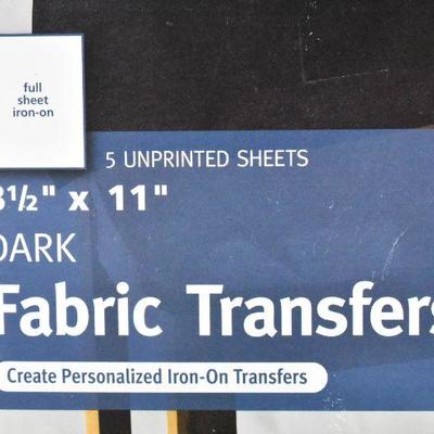 6 Piece Office/School Lot: Fabric Transfers, Erasers, Envelopes, & Staples - New