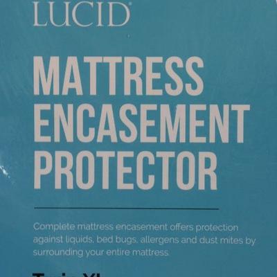 Twin XL Zippered Mattress Encasement Bed Bug and Waterproof Protector - New