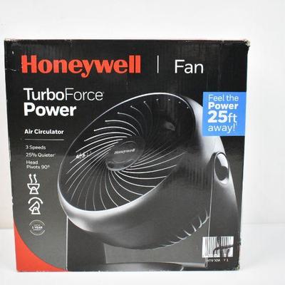 Table Air Circulator Fan, Black, by Honeywell - New