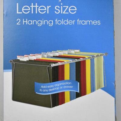 Avery 3-Ring Binder, White 1/2" & Smead Hanging Folder Frames, Letter Size - New