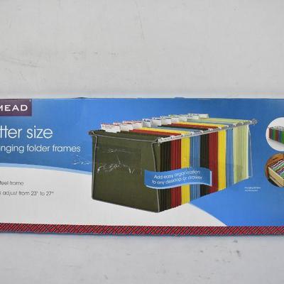 Avery 3-Ring Binder, White 1/2" & Smead Hanging Folder Frames, Letter Size - New