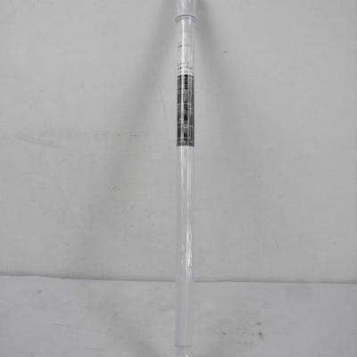 Shower Curtain Rod: Mainstays Easy-Hang Adjustable 40" Tension Rod, White - New
