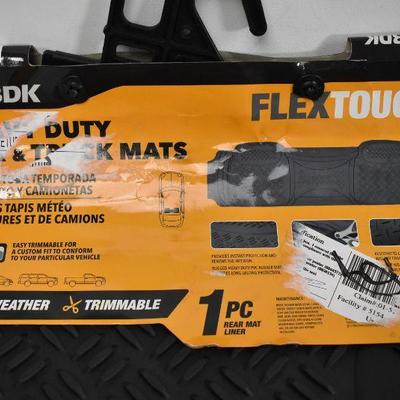 Super Duty Rubber Floor Mats for Car/SUV/Van: All Weather, Heavy Duty- New