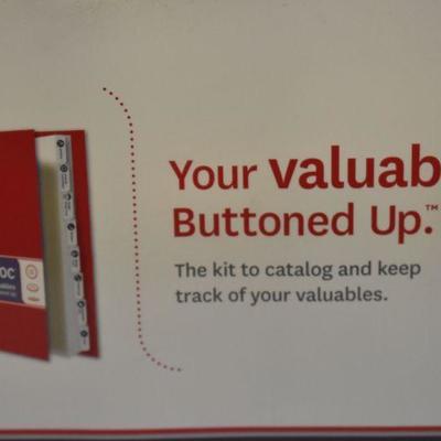 Valuables.doc Red Binder for Cataloging and Keeping Track of Valuables - New