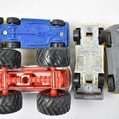 13 Piece Vintage Toy Cars Collection: 10 Hot Wheels (1974-2002) & More