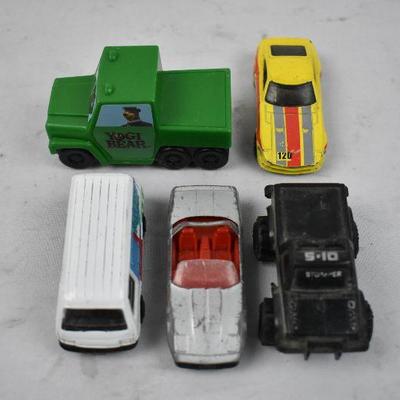 12 Piece Vintage Toy Car Collection: 5 Hot Wheels (1981-2003) & More
