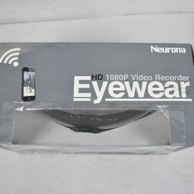 Neurona Eyewear Video Recorder Sunglasses HD 1080P - Works, SEE DESCRIPTION