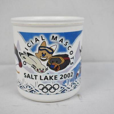 Official Mascots of the SLC 2002 Olympics, Plastic Mug 12 oz