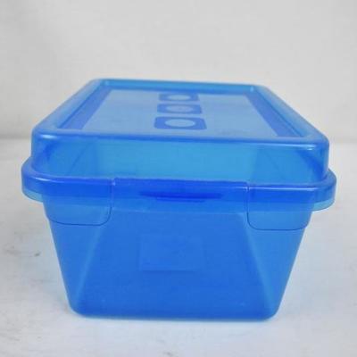 4 Storage Totes: 2 With Lids, 2 WITHOUT Lids