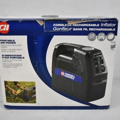 Campbell Hausfeld 12V Rechargeable Inflator & Power Supply - SEE DESCRIPTION