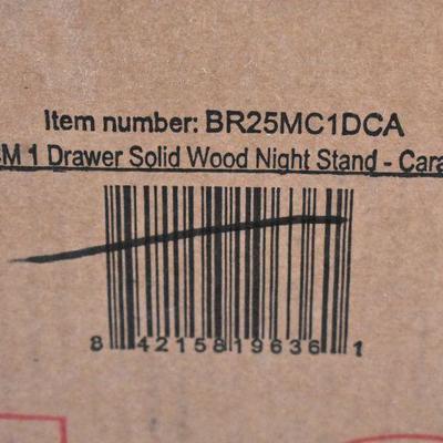Manor Park MCM Solid Wood Nightstand - Damaged Drawer Front, $129 Retail