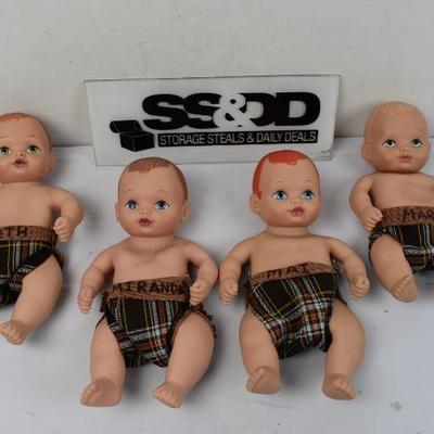 4 Water Baby Dolls by Lauer - Vintage 1990