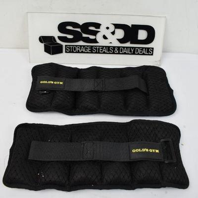 Gold's Gym Ankle Weights, 2.5 Pounds Each, Adjustable Band