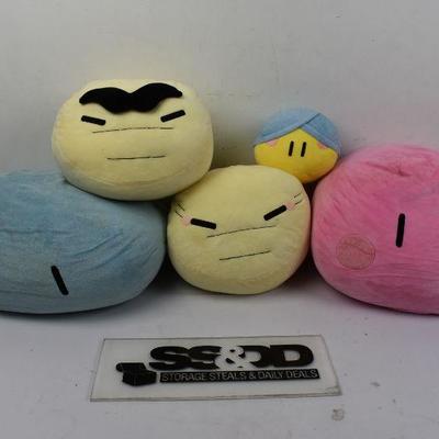 5 Piece Squishy Stuffed Animal Toys - Need Cleaning
