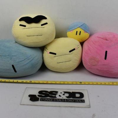 5 Piece Squishy Stuffed Animal Toys - Need Cleaning