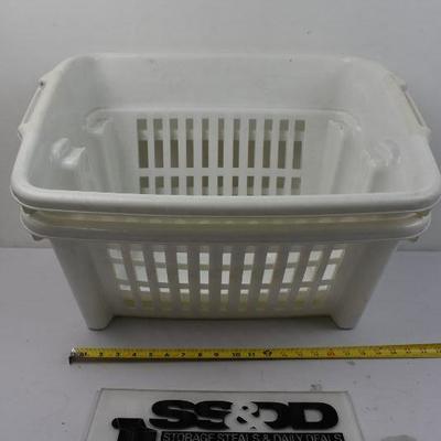 2x Stackable Storage Bins