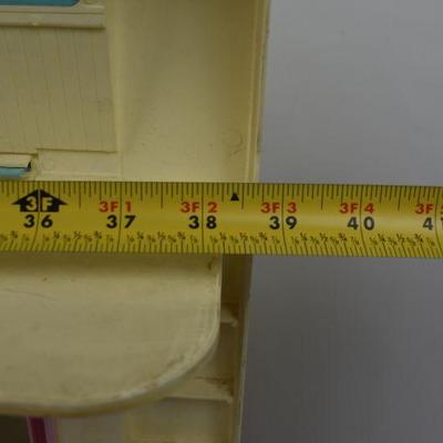 Vintage Folding Doll House, Plastic, Extends to 39" x 23" x 19"