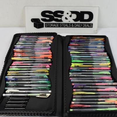 Color Essentials by Aurora, 56 Super Vibrant Color Gel Pens