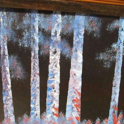 Lot 205 - River & Tree Painting