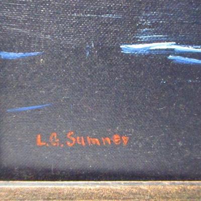 Lot 205 - River & Tree Painting