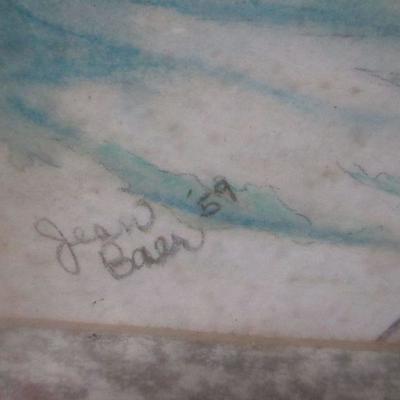 Lot 207 Pastel Painting