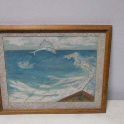 Lot 207 - Pastel Painting "Strike" - Jean Baer