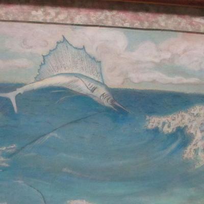 Lot 207 - Pastel Painting "Strike" - Jean Baer